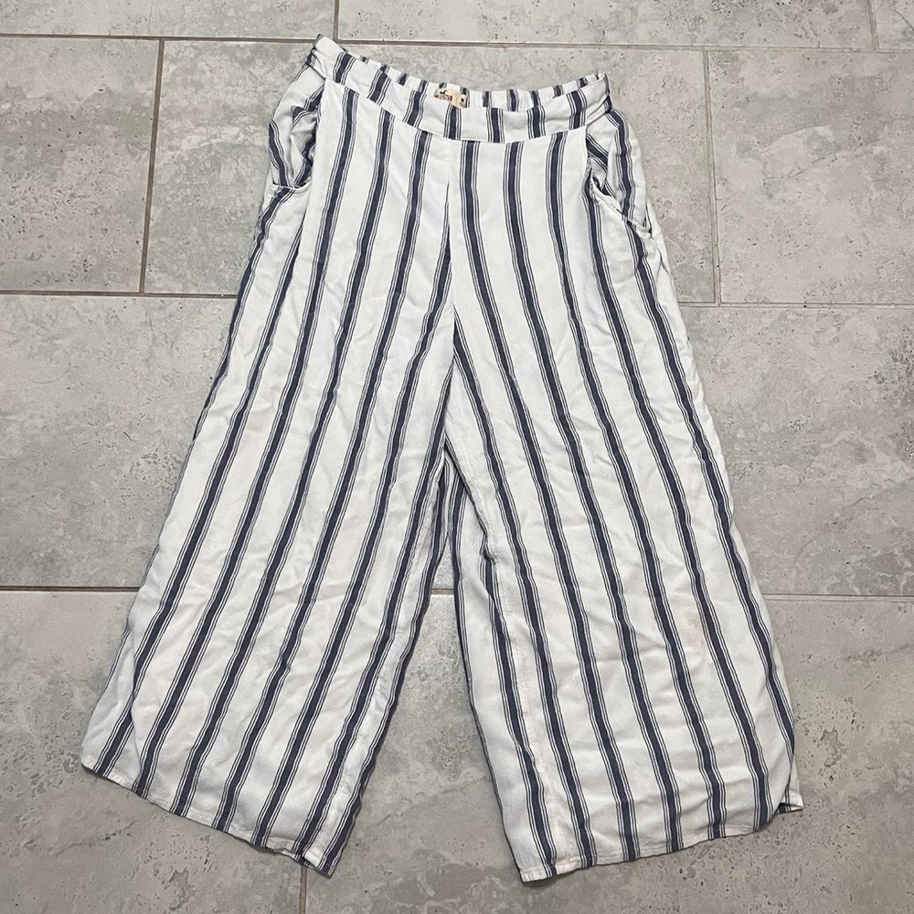 Hollister Striped Wide-Leg Pants